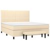 vidaXL &Kappa;&rho;&epsilon;&beta;ά&tau;&iota; Boxspring &mu;&epsilon; &Sigma;&tau;&rho;ώ&mu;&alpha; &Kappa;&rho;&epsilon;&mu; 180x200 &epsilon;&kappa;. &Upsilon;&phi;&alpha;&sigma;&mu;ά&tau;&iota;&nu;&omicron;