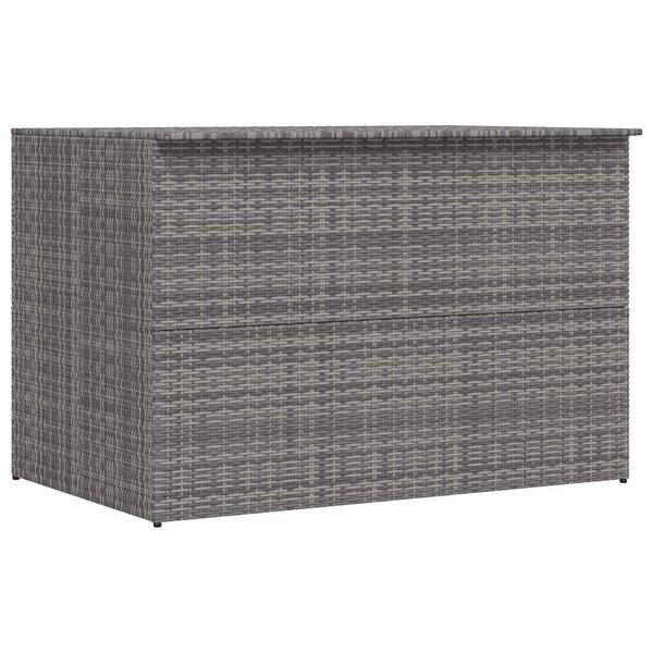 vidaXL Μπαούλο Εξωτερικού Χώρου Γκρι 150x100x100 εκ. Συνθετικό Ρατάν