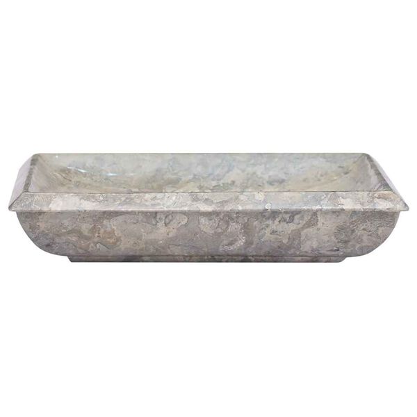 vidaXL Νιπτήρας Γκρι 50 x 35 x 10 εκ. Μαρμάρινος
