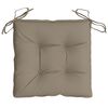 vidaXL Μαξιλάρια Καρέκλας Κήπου 4 τεμ. Taupe 50x50x7 εκ. Oxford Ύφασμα