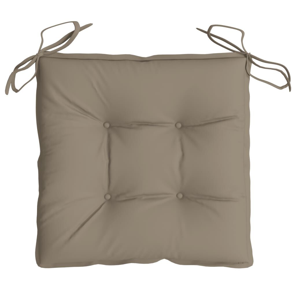 vidaXL Μαξιλάρια Καρέκλας Κήπου 4 τεμ. Taupe 50x50x7 εκ. Oxford Ύφασμα