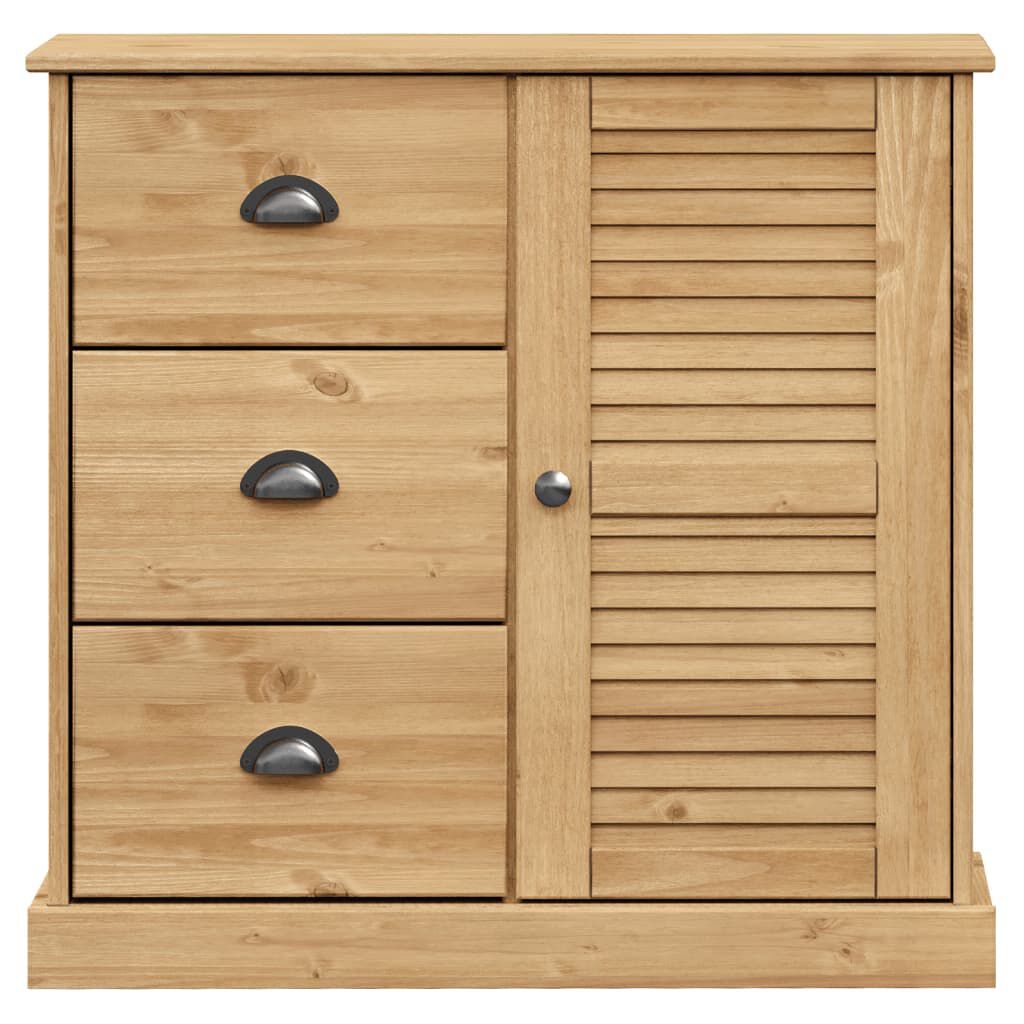 vidaXL Βιτρίνα VIGO 78 x 40 x 175 εκ. από Μασίφ Ξύλο Πεύκου