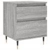 vidaXL Κομοδίνα 2 τεμ. Γκρι Sonoma 40 x 35 x 50 εκ. από Επεξεργ. Ξύλο