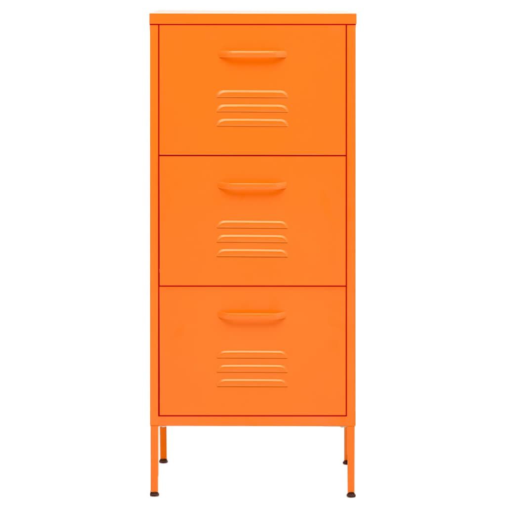 vidaXL Ντουλάπι Αποθήκευσης Πορτοκαλί 42,5 x 35 x 101,5 εκ. από Ατσάλι