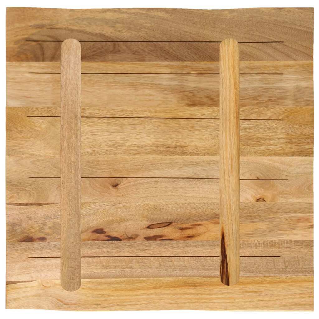 vidaXL Επιφάνεια Τραπεζιού 40x40x3,8 εκ. Live Edge Μασίφ Ξύλο Μάνγκο