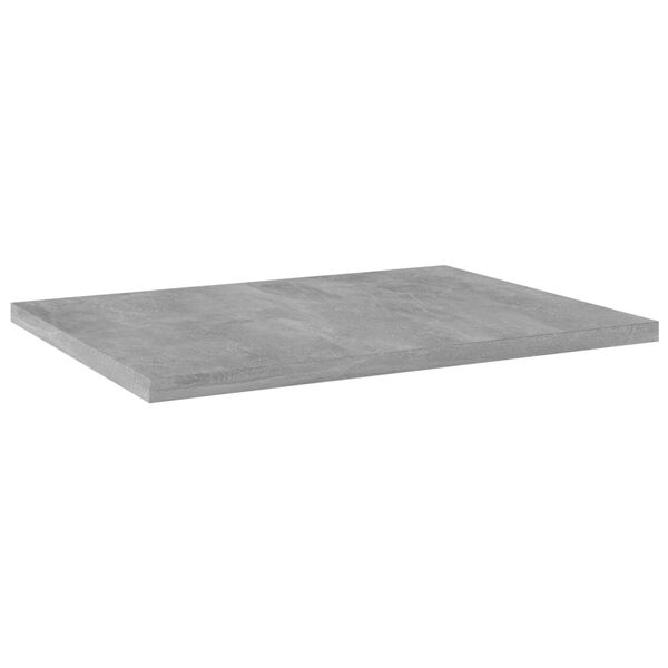 vidaXL Ράφια Βιβλιοθήκης 8 τεμ. Γκρι Σκυροδ. 40x30x1,5 εκ. Μοριοσανίδα