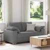 vidaXL Καναπές με μαξιλάρι Σκούρο γκρι 160 x 77 x 82 εκ ύφασμα