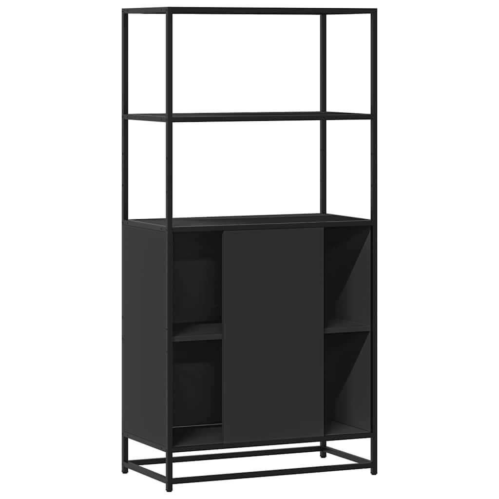 vidaXL Ντουλάπι Μαύρο από 68x35x139 cm Επεξεργασμένο Ξύλο και μέταλλο