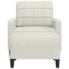 vidaXL Πολυθρόνα Κρεμ 60 εκ. Βελούδινη με Υποπόδιο