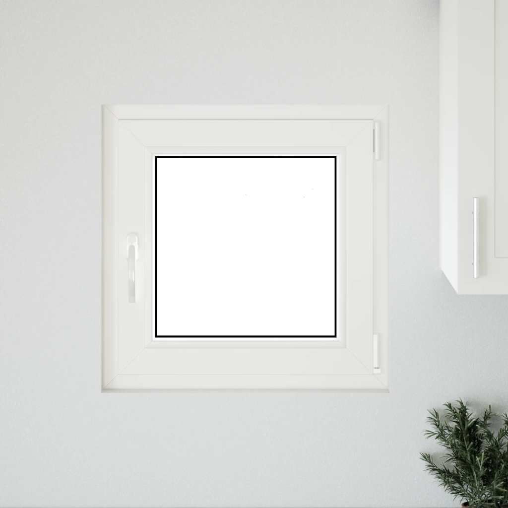 vidaXL Παράθυρο Υπογείου "RISOR" 50x50 εκ. Ανακλινόμενο & Περιστρεφόμενο DIN Δεξί Ανθρακί