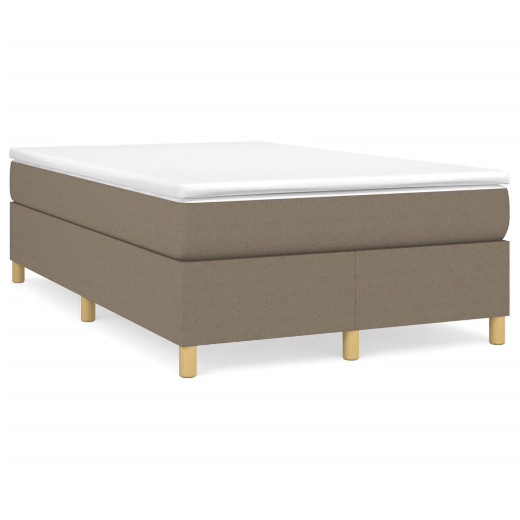 vidaXL Σκελετός Κρεβατιού Χωρίς Στρώμα Taupe 120x200 εκ. Υφασμάτινο