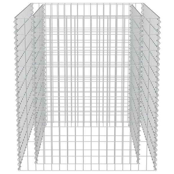 vidaXL Συρματοκιβώτιο-Γλάστρα Υπερυψωμένη 90x90x100 εκ. Γαλβ. Χάλυβας