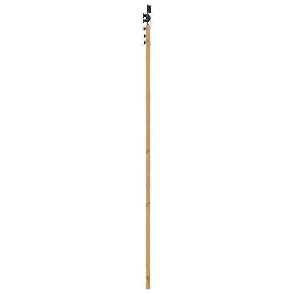 vidaXL Συρόμενη Πόρτα ORKDAL Καφέ 93 x 202 cm Ξύλο και μέταλλο
