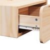 vidaXL Κομοδίνο με συρτάρι Καφέ 39 x 34 x 16.5 εκ. Μασίφ ξύλο πεύκου