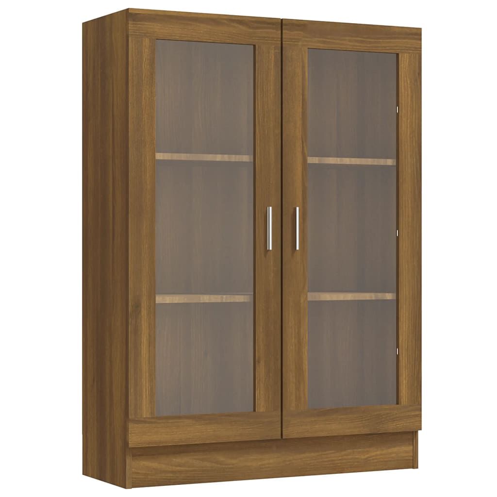 vidaXL Βιτρίνα Καφέ Δρυς 82,5 x 30,5 x 115 εκ. από Επεξεργασμένο Ξύλο