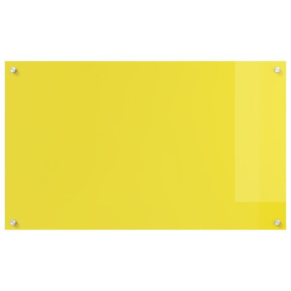 vidaXL Πίσω Πάνελ Κουζίνας Κίτρινο 100 x 60 x 0.6 εκ. σκληρυμένο γυαλί