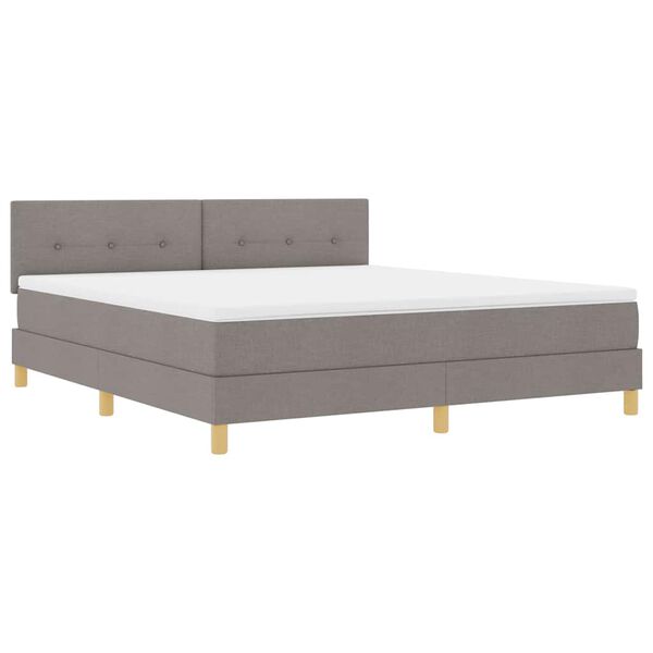 vidaXL &Kappa;&rho;&epsilon;&beta;ά&tau;&iota; &mu;&epsilon; &epsilon;&lambda;&alpha;&tau;ή&rho;&iota;&alpha; &mu;&epsilon; &sigma;&tau;&rho;ώ&mu;&alpha; Taupe 180 x 200 cm ύ&phi;&alpha;&sigma;&mu;&alpha;