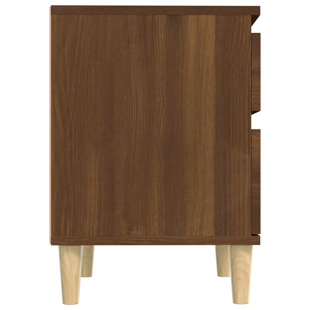 vidaXL Κομοδίνο Καφέ Δρυς 40x35x50 εκ.