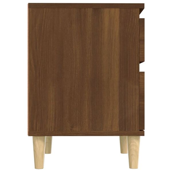 vidaXL Κομοδίνο Καφέ Δρυς 40x35x50 εκ.