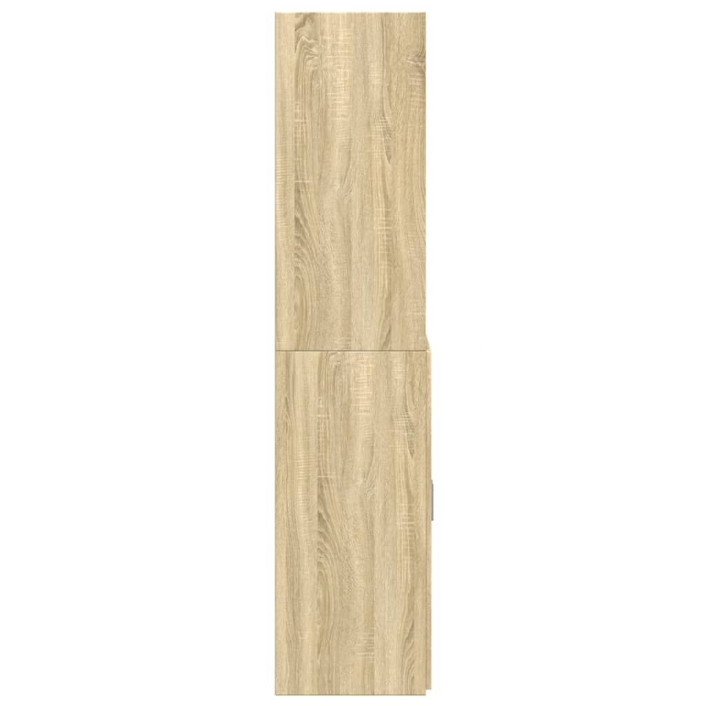 vidaXL Ντουλάπι Sonoma Δρυς 80x42,5x185 εκ. από Επεξεργασμένο Ξύλο