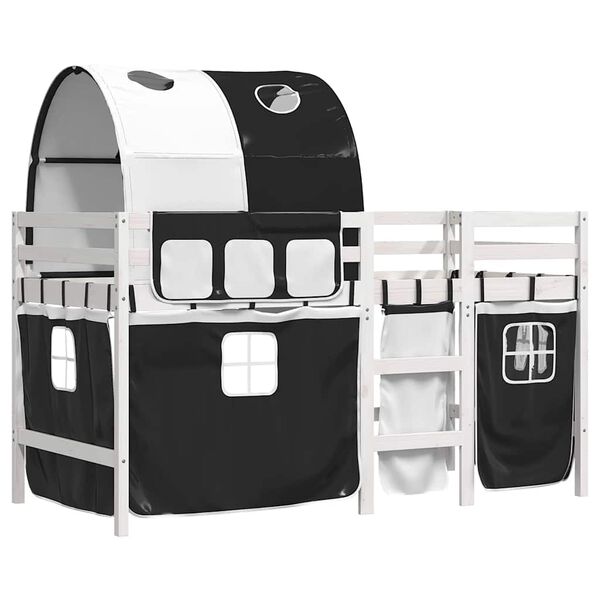 vidaXL &Upsilon;&pi;&epsilon;&rho;&upsilon;&psi;. &Kappa;&rho;&epsilon;&beta;ά&tau;&iota; &mu;&epsilon; &Tau;&omicron;ύ&nu;&epsilon;&lambda; &Lambda;&epsilon;&upsilon;&kappa;ό/&Mu;&alpha;ύ&rho;&omicron; 90 x 190 &epsilon;&kappa;. &Mu;&alpha;&sigma;ί&phi; &Pi;&epsilon;ύ&kappa;&omicron;