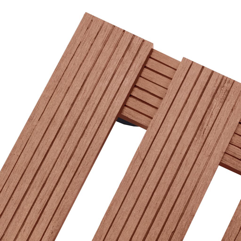 vidaXL Βάσεις για Γλάστρες με Ρόδες 2 τεμ. Καφέ 30x30x7,5 εκ. από WPC