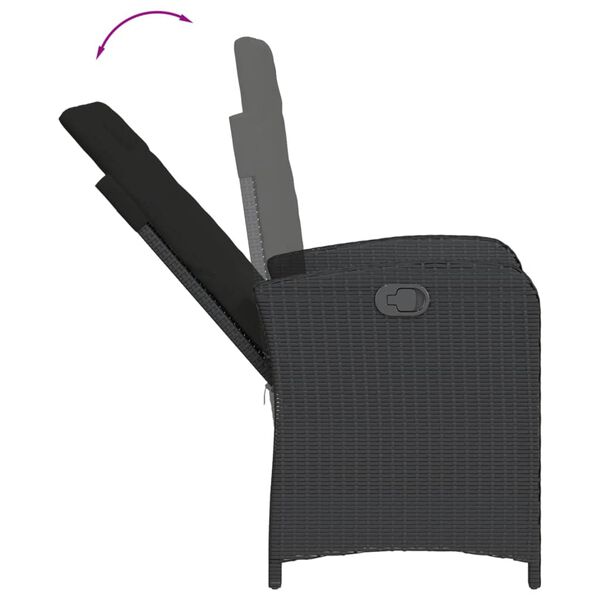 vidaXL &Sigma;&epsilon;&tau; &Tau;&rho;&alpha;&pi;&epsilon;&zeta;&alpha;&rho;ί&alpha;&sigmaf; &Kappa;ή&pi;&omicron;&upsilon; 5 &Tau;&epsilon;&mu;&alpha;&chi;ί&omega;&nu; &Mu;&alpha;ύ&rho;&omicron; &Sigma;&upsilon;&nu;&theta;. &Rho;&alpha;&tau;ά&nu; &mu;&epsilon; &Mu;&alpha;&xi;&iota;&lambda;ά&rho;&iota;&alpha;