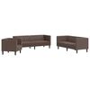 vidaXL &Sigma;&epsilon;&tau; &Kappa;&alpha;&nu;&alpha;&pi;έ&delta;&omega;&nu; Chesterfield 3 &Tau;&epsilon;&mu;&alpha;&chi;ί&omega;&nu; &alpha;&pi;ό &Kappa;&alpha;&phi;έ &Sigma;&upsilon;&nu;&theta;&epsilon;&tau;&iota;&kappa;ό &Delta;έ&rho;&mu;&alpha;