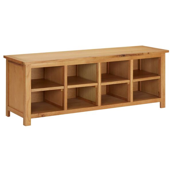 vidaXL Παπουτσοθήκη 114 x 37 x 45 εκ. από Μασίφ Ξύλο Δρυός