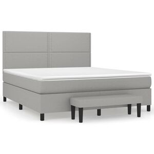 vidaXL &Kappa;&rho;&epsilon;&beta;ά&tau;&iota; Boxspring &mu;&epsilon; &Sigma;&tau;&rho;ώ&mu;&alpha; &Alpha;&nu;&omicron;&iota;&chi;&tau;ό &Gamma;&kappa;&rho;&iota; 180x200 &epsilon;&kappa;. &Upsilon;&phi;&alpha;&sigma;&mu;ά&tau;&iota;&nu;&omicron;