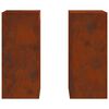vidaXL &Beta;ά&sigma;&eta; &phi;&upsilon;&tau;ώ&nu; 2 pcs &Sigma;&kappa; rusty 24 x 24 x 55 &epsilon;&kappa;.