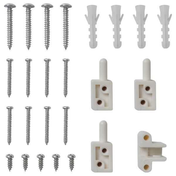 vidaXL &Alpha;&nu;&omicron;&iota;&gamma;ό&mu;&epsilon;&nu;&eta; &Omicron;&theta;ό&nu;&eta; &Epsilon;&nu;&tau;ό&mu;&omega;&nu; &Lambda;&epsilon;&upsilon;&kappa;ό &kappa;&alpha;&iota; &Mu;&alpha;ύ&rho;&omicron; 100 x 215 cm