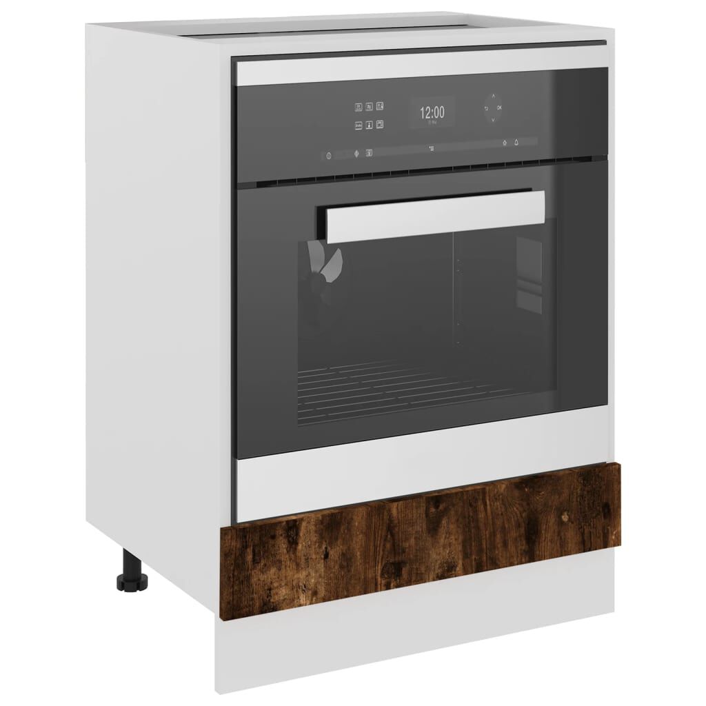 vidaXL Ντουλάπι Φούρνου Lyon Καπνιστή Δρυς 60x46x81,5 εκ