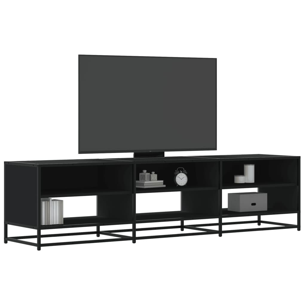 vidaXL Έπιπλο Τηλεόρασης Μαύρο 180x40x46 εκ. από Επεξεργασμένο Ξύλο