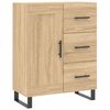 vidaXL Ντουλάπι Sonoma δρυς 69,5 x 34 x 180 εκ. από Επεξεργασμένο Ξύλο