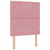 vidaXL Κρεβάτι με ελατήρια με κεφαλάρι Ροζ 80 x 200 cm Βελούδο