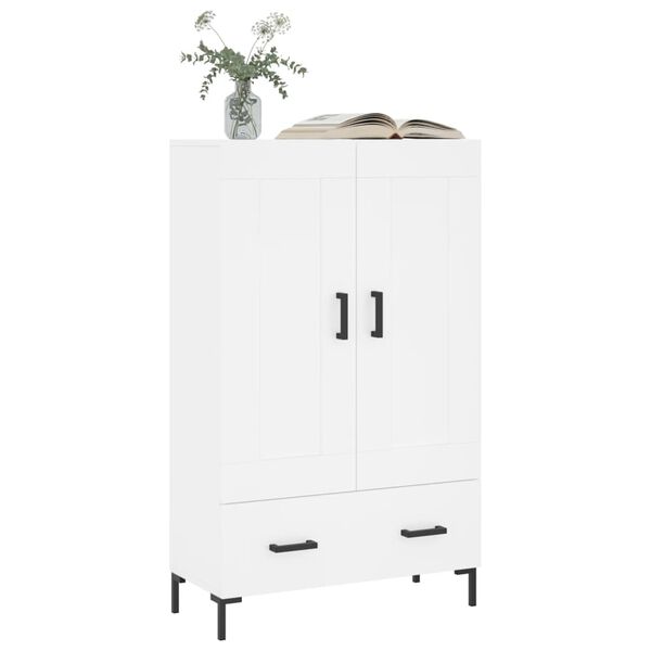 vidaXL Ντουλάπα Λευκή 69,5 x 31 x 115 εκ. από Επεξεργασμένο Ξύλο