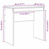 vidaXL Γραφείο Sonoma Δρυς 80 x 40 x 76 εκ. Επεξεργασμένο ξύλο