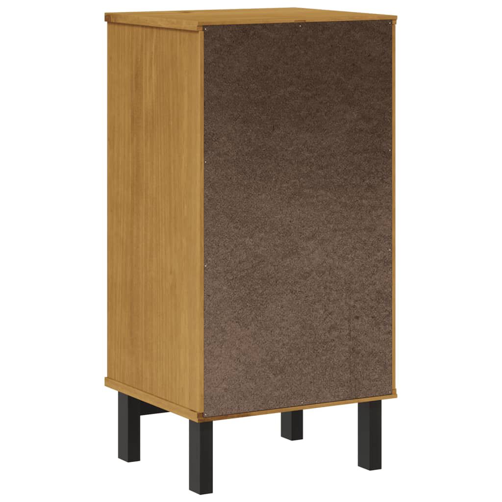 vidaXL Κομοδίνο FLAM 40 x 35 x 80 εκ. από Μασίφ Ξύλο Πεύκου