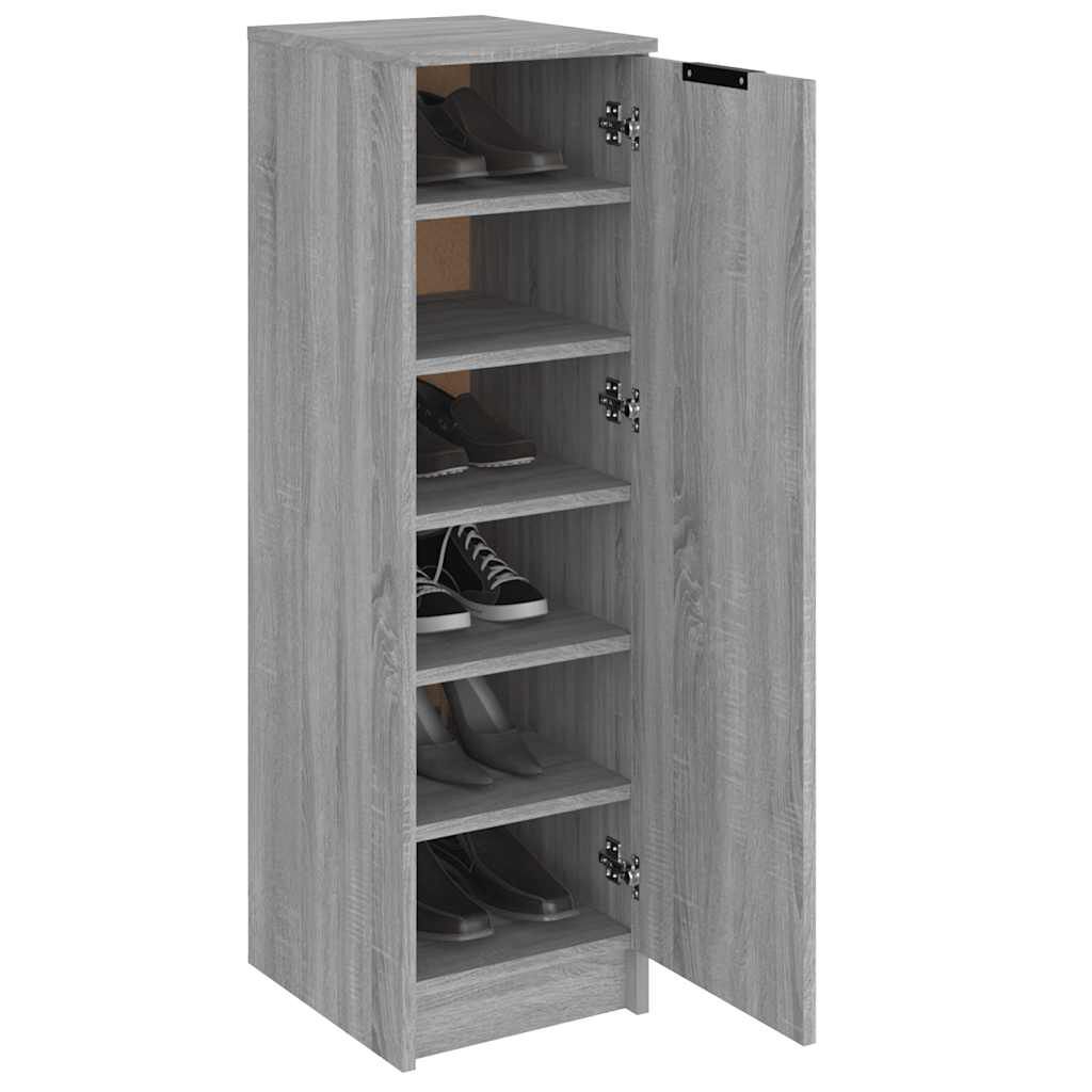 vidaXL Παπουτσοθήκη Γκρι Sonoma 30x35x100 εκ. από Επεξεργασμένο Ξύλο