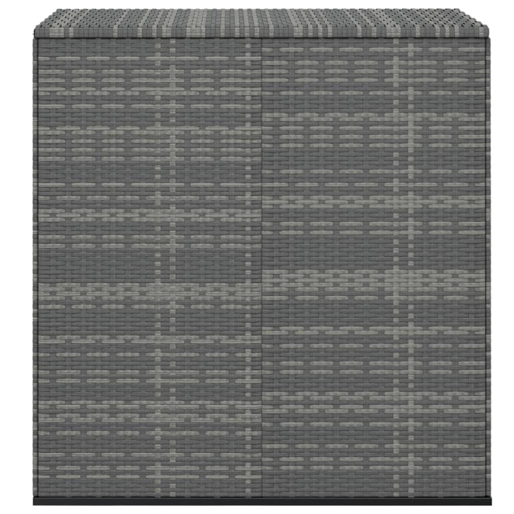 vidaXL Κουτί Μαξιλαριού Κήπου Γκρι 100x49x103,5 εκ. Ρατάν Πολυαιθ.