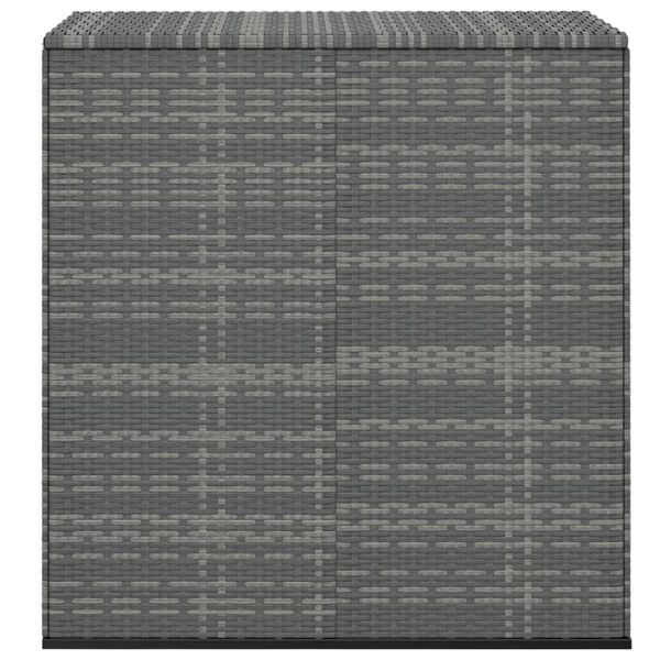 vidaXL Κουτί Μαξιλαριού Κήπου Γκρι 100x49x103,5 εκ. Ρατάν Πολυαιθ.