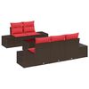 vidaXL &Sigma;&epsilon;&tau; &Kappa;&alpha;&nu;&alpha;&pi;έ &Kappa;ή&pi;&omicron;&upsilon; &mu;&epsilon; &mu;&alpha;&xi;&iota;&lambda;ά&rho;&iota; 6 pcs &Kappa;&alpha;&phi;έ &sigma;&upsilon;&nu;&theta;&epsilon;&tau;&iota;&kappa;ό &rho;&alpha;&tau;ά&nu;