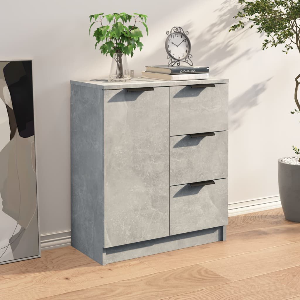 vidaXL Συρταριέρα Γκρι Σκυροδέματος 60x30x70 εκ. Επεξεργασμένο Ξύλο
