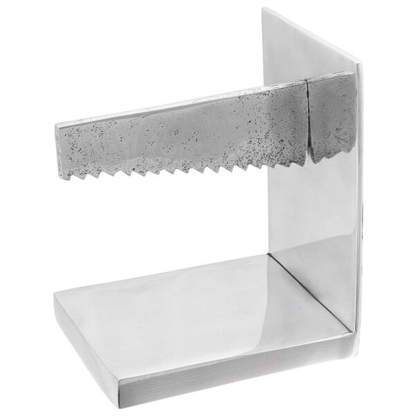 vidaXL Βιβλιοστάτες 2 pcs Ασημί 11 x 14 x 17.5 εκ. Αλουμίνιο