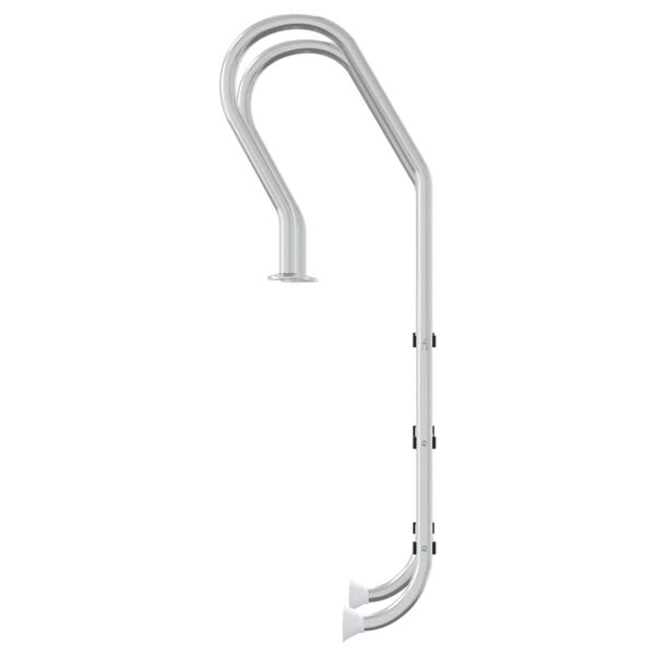 vidaXL Σκάλα Πισίνας 54 x 38 x 158 εκ. από Ανοξείδωτο Ατσάλι