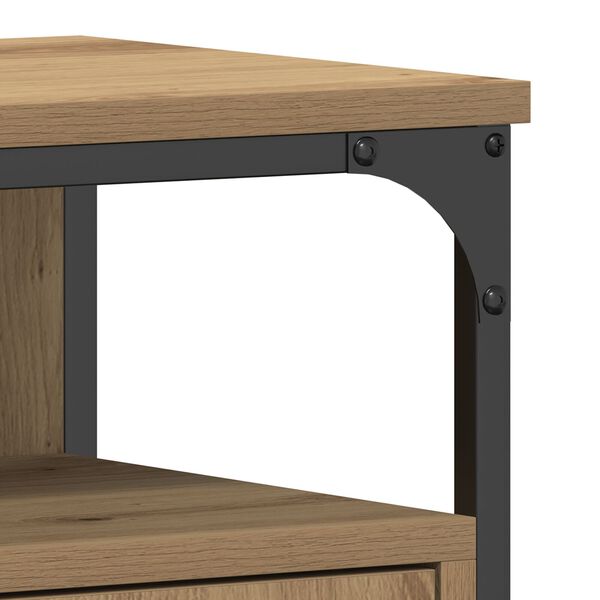 vidaXL Ντουλάπι νιπτήρα μπάνιου με ράφι artisan δρυς 80 x 30 x 60 cm