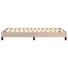 vidaXL Σκελετός Κρεβατιού με Ελατήρια Καπουτσίνο 120x200 εκ. από Συνθετικό Δέρμα