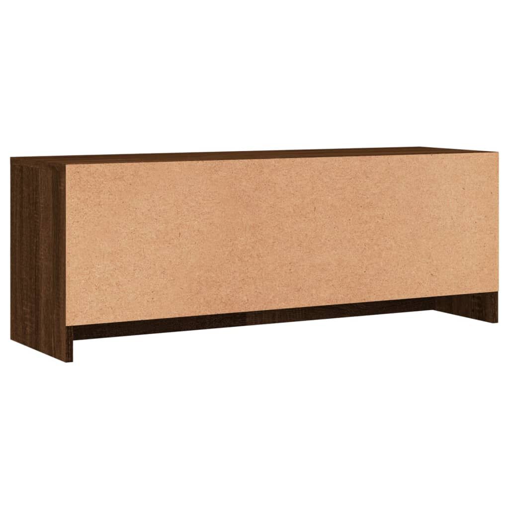 vidaXL Έπιπλο Τηλεόρασης Καφέ Δρυς 102x30x37,5 εκ. Επεξεργασμένο Ξύλο
