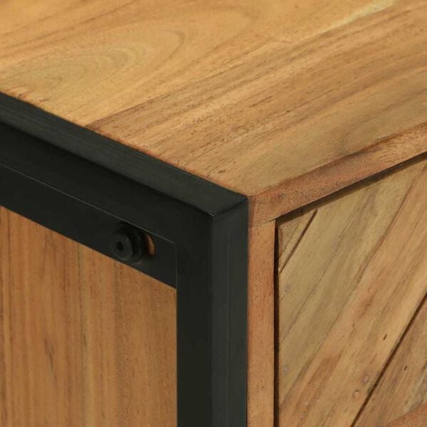 vidaXL Πλαϊνό Γραφείο Καφέ 50 x 35 x 75 εκ Μασίφ ξύλο ακακίας